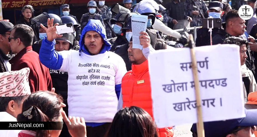 सडक खोला मापदण्डविरुद्ध दबाब, सर्वोच्चको फैसला कार्यान्वयन रोक्न माग