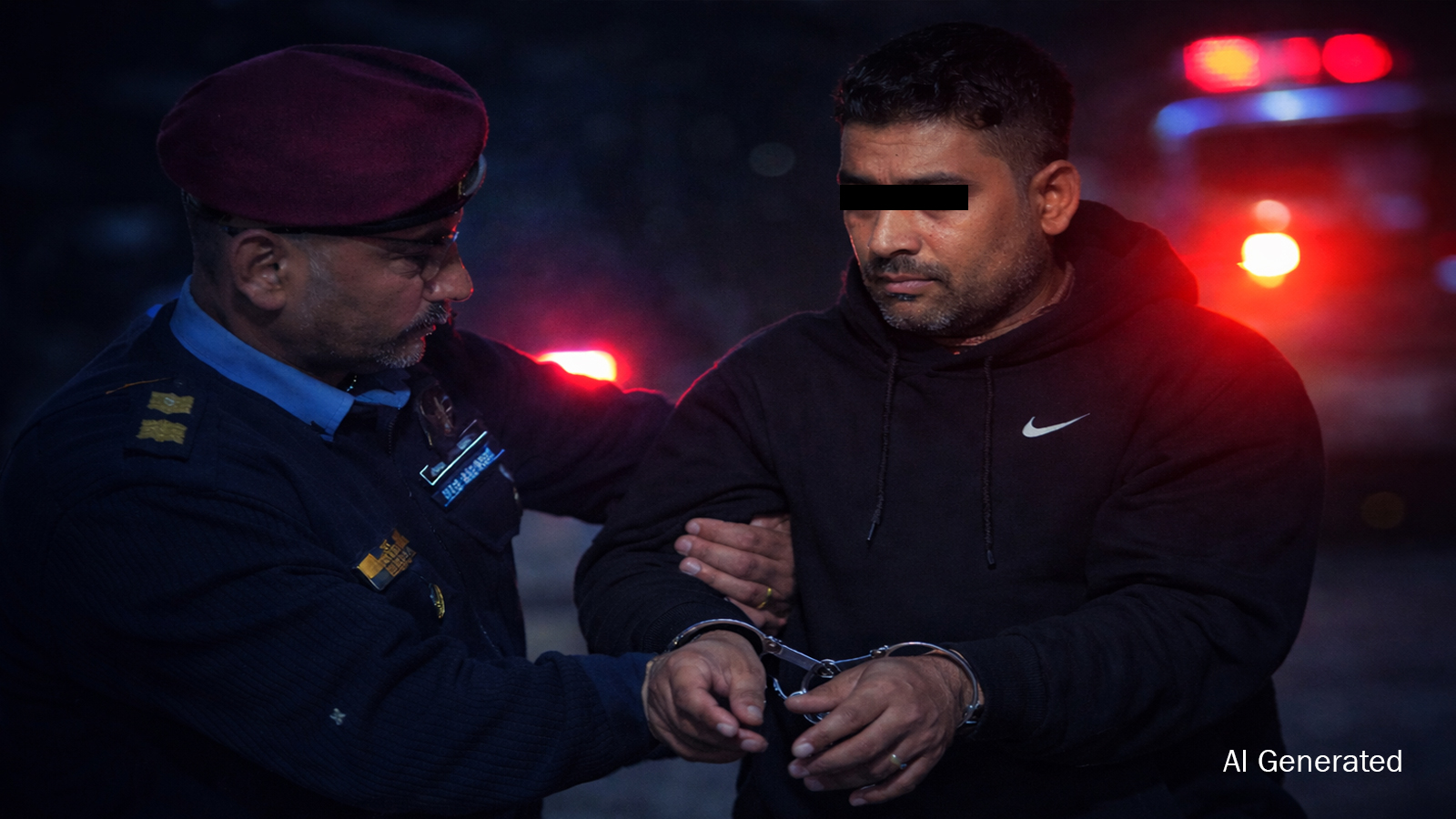 फलामको लेजर लाइट र नकले अनुहारमा प्रहार गरी फरार व्यक्ति ठमेलबाट पक्राउ