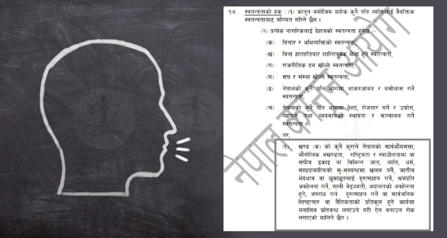 अभिव्यक्ति स्वतन्त्रताको ‘ग्रे एरिया’ : संविधान, अन्तर्राष्ट्रिय कानून र व्यवहारबीचको द्वन्द्व