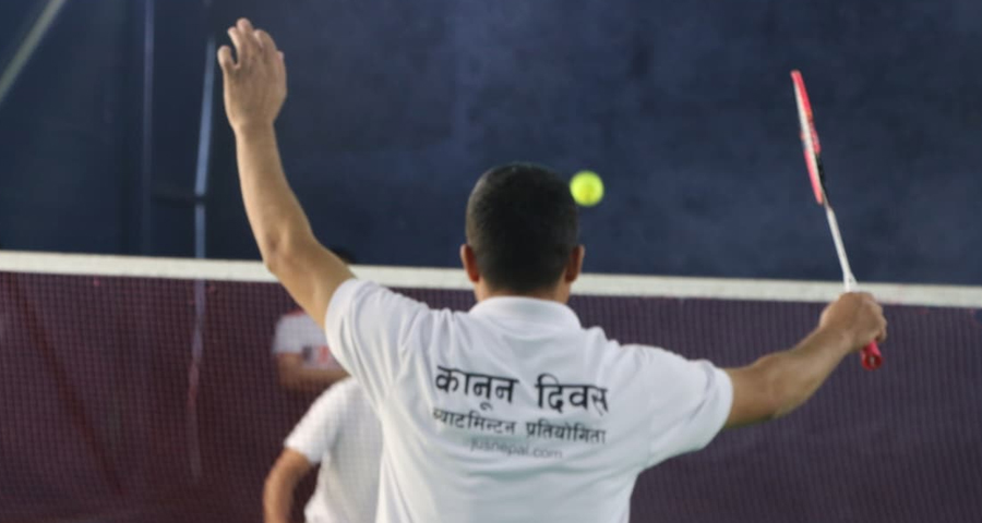 कानून दिवसमा ब्याडमिन्टन प्रतियोगिता (तस्बिरहरु)