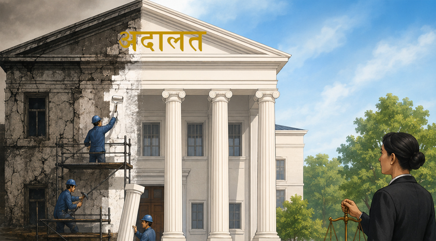 न्यायालय पुनर्संरचनाको सवाल
