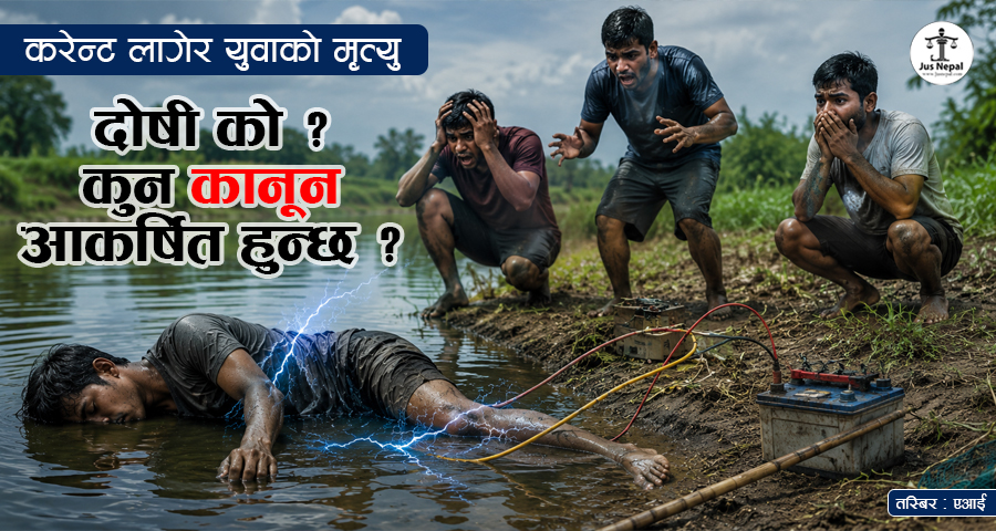 माछा मार्ने क्रममा करेन्ट लागेर युवकको मृत्यु : दोषी को ? कुन कानून आकर्षित हुन्छ ?